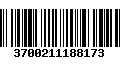 Código de Barras 3700211188173