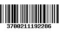 Código de Barras 3700211192286