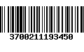 Código de Barras 3700211193450