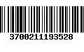 Código de Barras 3700211193528