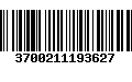 Código de Barras 3700211193627