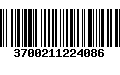 Código de Barras 3700211224086