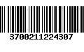 Código de Barras 3700211224307