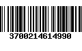 Código de Barras 3700214614990