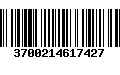 Código de Barras 3700214617427