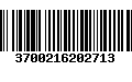 Código de Barras 3700216202713