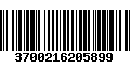 Código de Barras 3700216205899