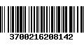 Código de Barras 3700216208142