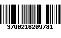 Código de Barras 3700216209781