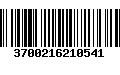 Código de Barras 3700216210541