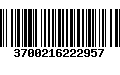 Código de Barras 3700216222957