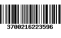 Código de Barras 3700216223596