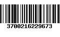 Código de Barras 3700216229673