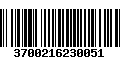 Código de Barras 3700216230051