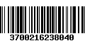 Código de Barras 3700216238040