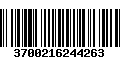 Código de Barras 3700216244263