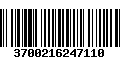 Código de Barras 3700216247110