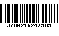 Código de Barras 3700216247585