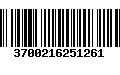 Código de Barras 3700216251261