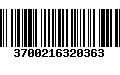 Código de Barras 3700216320363