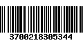 Código de Barras 3700218305344