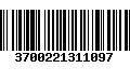 Código de Barras 3700221311097