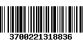 Código de Barras 3700221318836