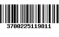 Código de Barras 3700225119811