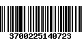 Código de Barras 3700225140723