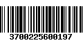 Código de Barras 3700225600197