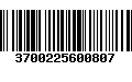 Código de Barras 3700225600807