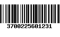 Código de Barras 3700225601231