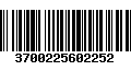 Código de Barras 3700225602252