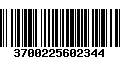 Código de Barras 3700225602344