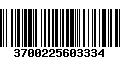 Código de Barras 3700225603334