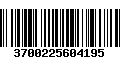 Código de Barras 3700225604195