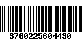 Código de Barras 3700225604430