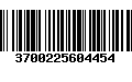 Código de Barras 3700225604454