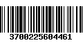 Código de Barras 3700225604461