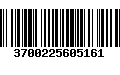 Código de Barras 3700225605161