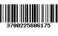 Código de Barras 3700225606175