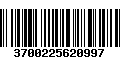 Código de Barras 3700225620997