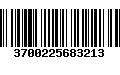 Código de Barras 3700225683213