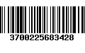 Código de Barras 3700225683428