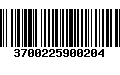 Código de Barras 3700225900204