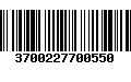 Código de Barras 3700227700550