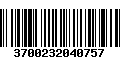 Código de Barras 3700232040757