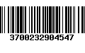 Código de Barras 3700232904547