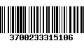 Código de Barras 3700233315106