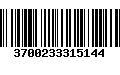 Código de Barras 3700233315144